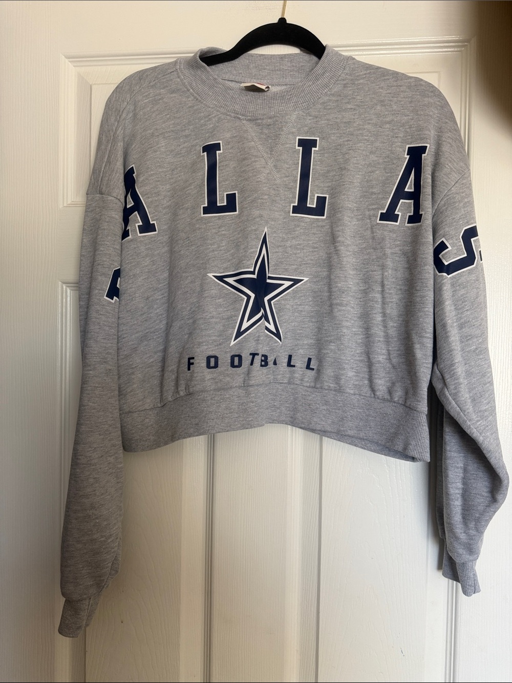 Dallas cowboys cropped sweatshirt sz L